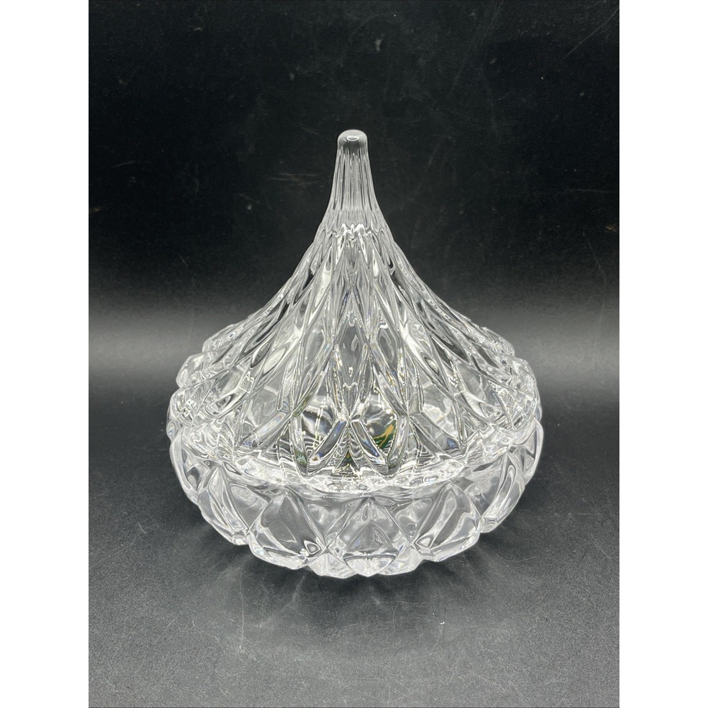 Shannon Crystal Designs Of Ireland Lead Crystal Hershey Kiss Candy Trinket Dish